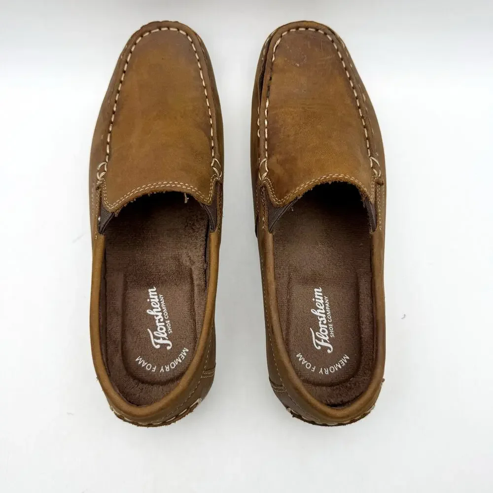 Florsheim Kids Boys Jasper Venetian Loafers US 5.5 M EU 38 Brown Leather EUC